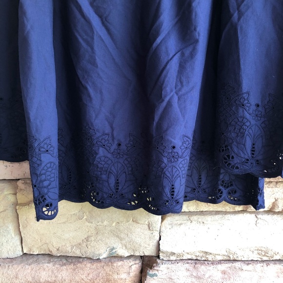 Tommy Hilfiger navy off shoulder blouse NWT - Picture 6 of 15